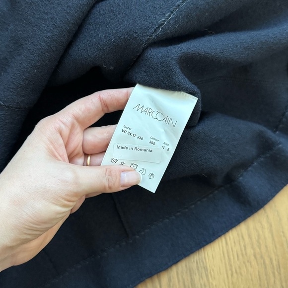 Marc Cain Ladies Virgin Wool Cardigan/Blazer - Size 5 (US 12) - EUC - Navy Blue - Picture 6 of 9